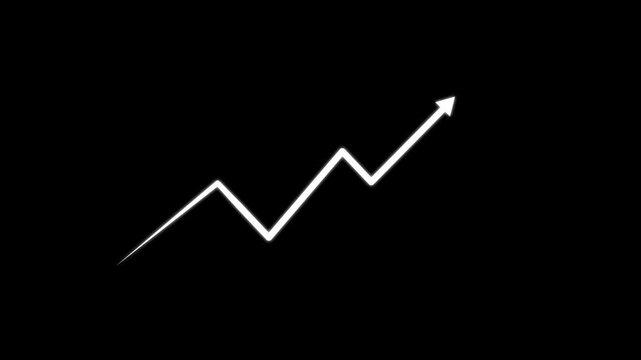 business graph with up arrow