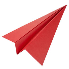 paper plane isolated on white