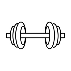 dumbbell isolated on white background