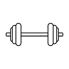 dumbbell isolated on white