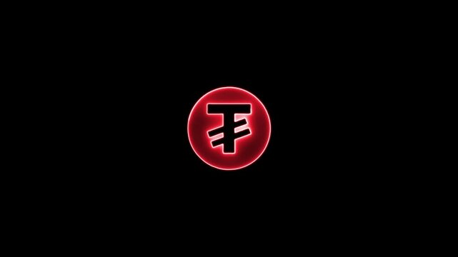 Bitcoin animation logo on the space background. Digital currency - Cryptocurrency 4K, UHD,Animation
