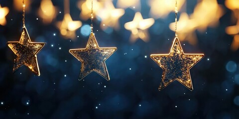 Animated stars filling up on feedback interface in real time