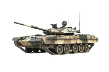 Armored might, a powerful tank stands ready for action in camouflage style