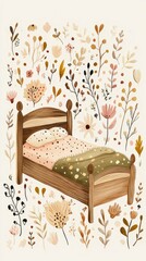 vintage furniture and flowers