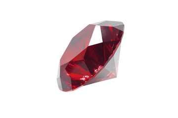 Explore Facets of Ruby Gemstone on Dark backdrop and Reflection Theme
