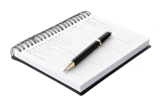 Taking Notes with Pen on Notepad and To-Do List to Organized Task - Powered by Adobe
