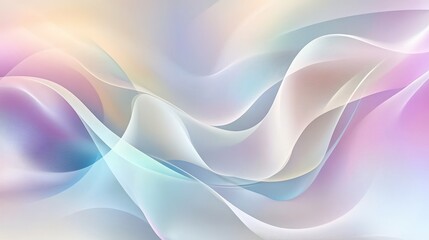 Abstract background with flowing pastel colors and wavy lines. Soft, smooth texture with light and airy feel, suitable for modern design projects and creative concepts.