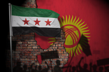Obraz premium Relations between syria and kyrgyzstan