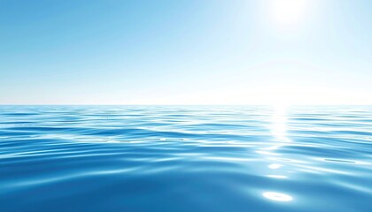 Fototapeta premium Calm Ocean Water Surface.
