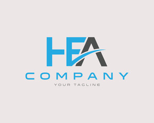 Initial Letter HFA Abstract Logo Design Vector Template.