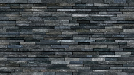 Modern textured slate wall in a contemporary interior design setting with dark colors and elegant patterns