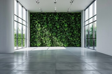 Indoor Green Wall Enhancing a Corporate Office Environment
