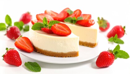 Cheesecake Strawberries Dessert.