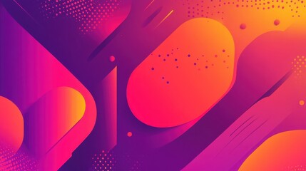 Abstract background with geometric shapes and gradient colors. Modern design with rounded elements and halftone patterns for creative concepts and graphic design projects.