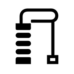 Industrial Pipe Icon - Plumbing Fitting Vector Illustration