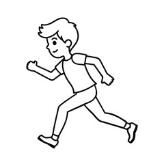 running man vector