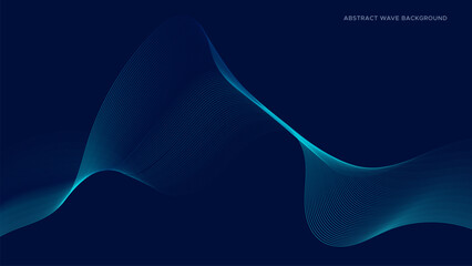 Abstract Technology Wave Line Background