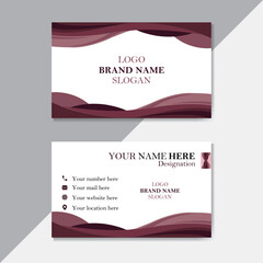 Naklejka premium Business card design template, Clean professional business card template.