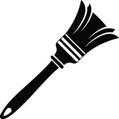 Brush silhouette, illustration of a brush