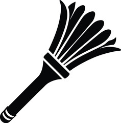 Brush silhouette, illustration of a brush