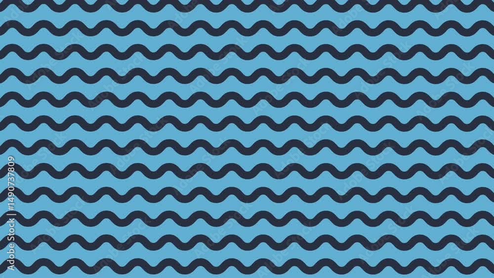 Aufkleber fluid motion background featuring blue sine waves creating a calming visual aesthetic