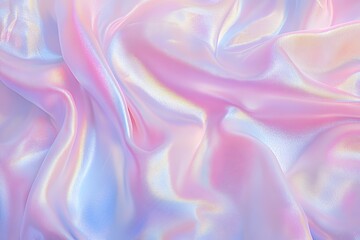 Obraz premium Pastel Dreamscape: Iridescent Silk Abstract