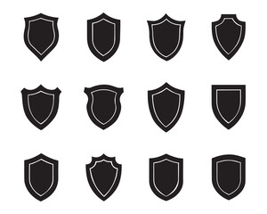 Shield icon set