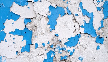Obraz premium Cracked Blue Paint Wall Texture.