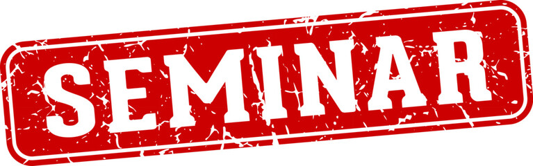 seminar rectangular sign. seminar stamp