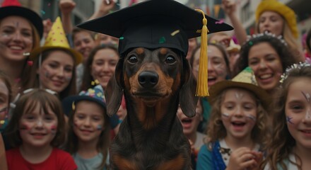 Obraz premium 祝祭の卒業生