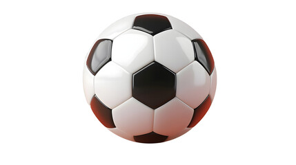 Obraz premium A Classic Black and White Soccer Ball on a Transparent Background