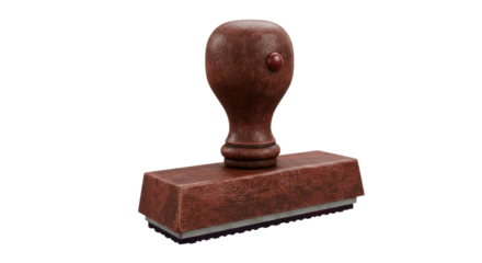 Vintage Wooden Stamp Ready for Imprinting