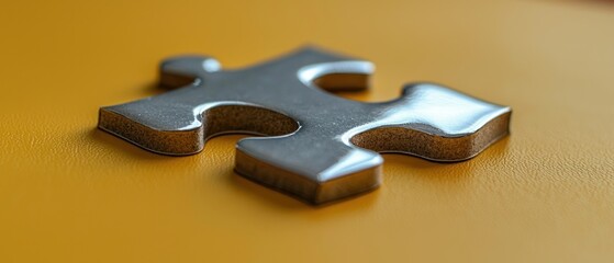 Puzzle piece closeup