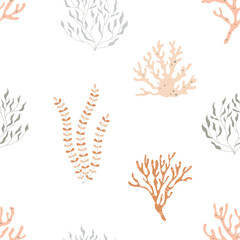 seamless coral pattern