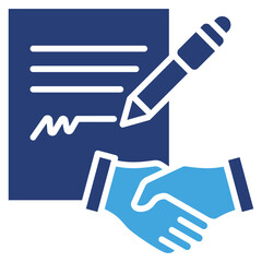 Agreement Two Color Icon