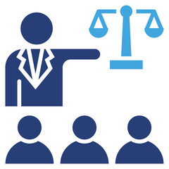 Representation Two Color Icon