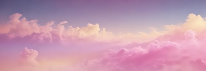 Obraz premium Fuzzy, blended pink, blue, yellow gradient, dreamy effect, colorfulness, blurred, abstract