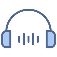 Audio Blue Icon