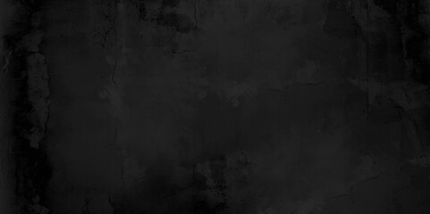 Obraz premium Elegant black background vector illustration with vintage distressed grunge texture and dark gray charcoal color paint, black stone or concrete wall. Abstract Black wall texture for pattern background