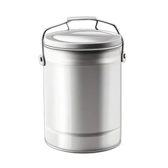 milk can on transparent background