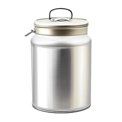 milk can on transparent background