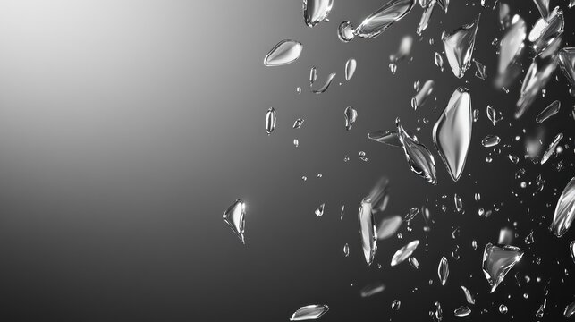 Abstract shattered glass effect - Powered by Adobe