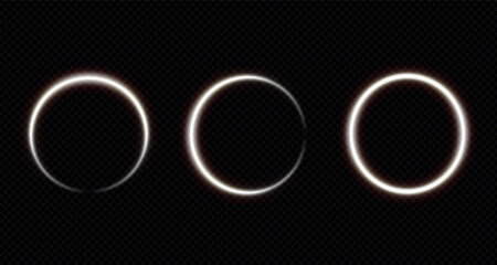 Light white twirl. A curved light effect of white lines. Luminous white circle. Light white pedestal, podium, platform or table . Vector PNG.