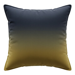 Effortless gradient pillow with deep navy and golden hues