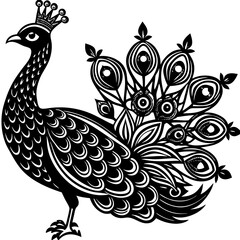 peacock vector illustration