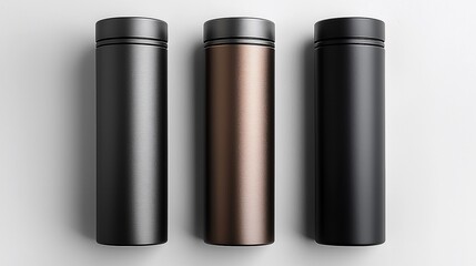 Three insulated water bottles
