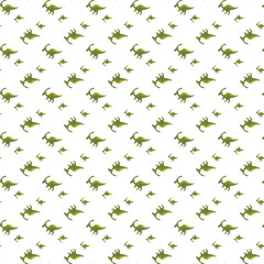 Seamless Dinosaur Pattern Ideal for Children's Designs and Fun Themes