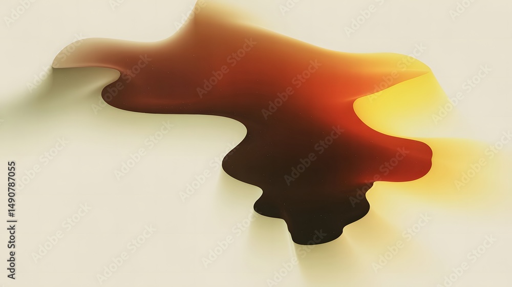 Poster abstract warm color gradient swirl background design
