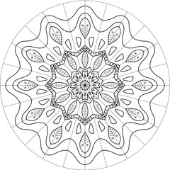 mandala round lace pattern