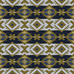Creative trendy color abstract geometric pattern in gray yellow blue can be used for printing onto fabric, interior, design, textile. Ribbons.